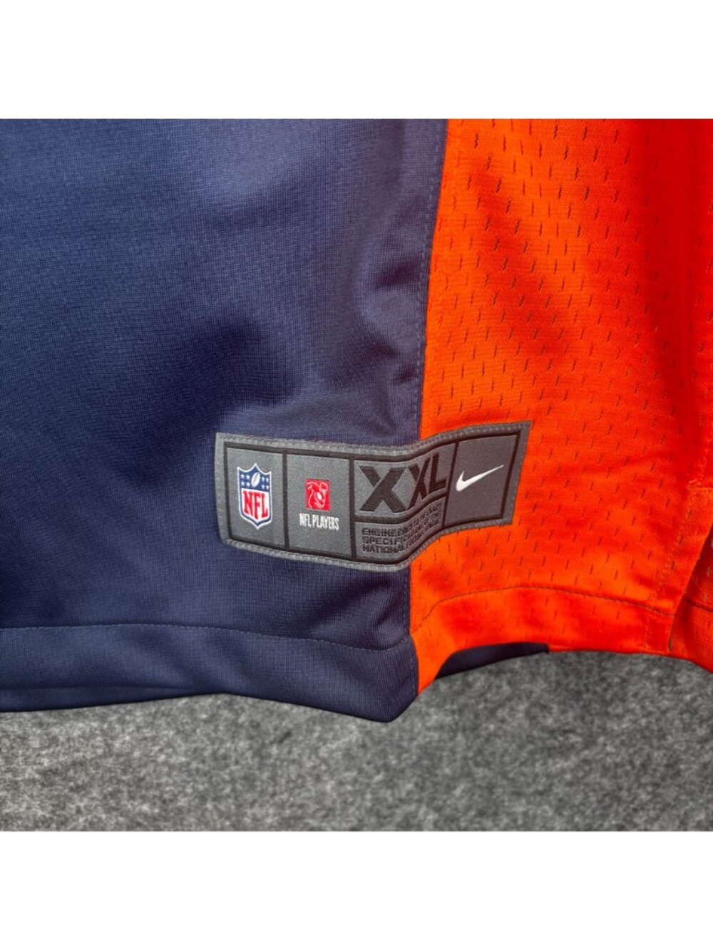 Nike Denver Broncos Mens XXL Russell Wilson 3 Jersey Navy On-Field Loose Fit - Picture 4 of 10